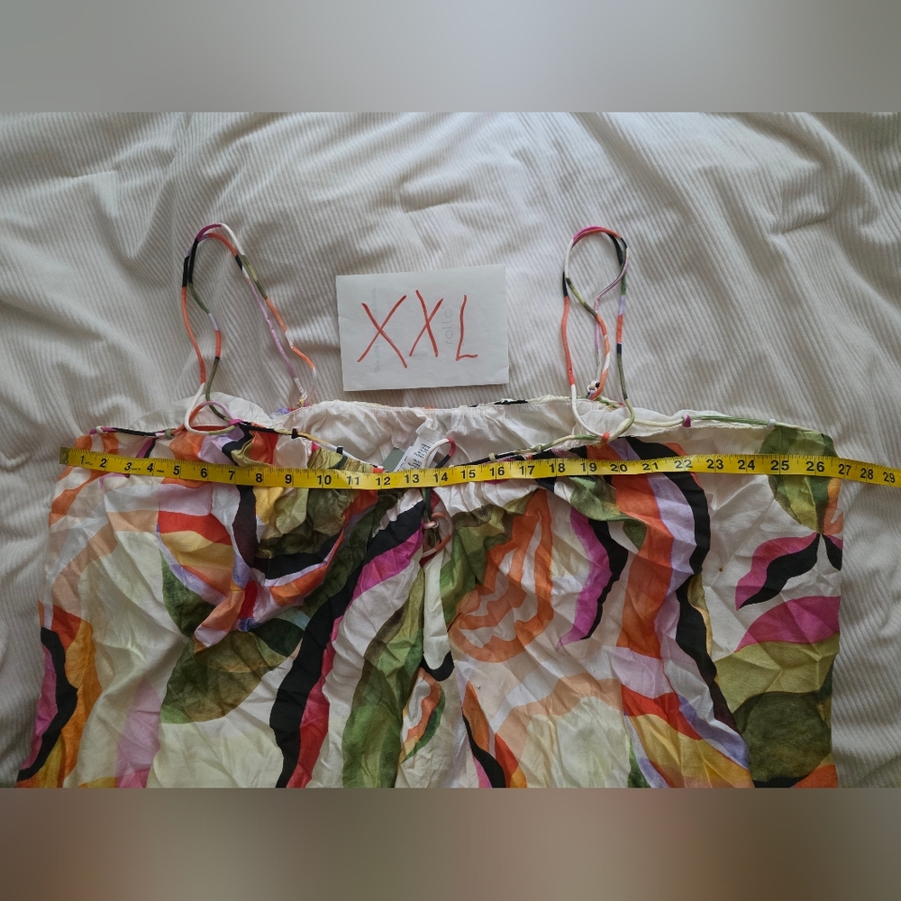 STORE CLOSING .H&M floral A-line Mini Dress multicolored BNWT - Picture 9 of 10